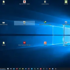 Pulpit Windows 11 z ikonami programów, np. CMS, Internet Download Manager. Dowiedz się, jak dodać ikonę na pulpit Windows 11.