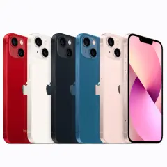 Jaki jest najnowszy iPhone? Pięć modeli iPhone'a w kolorach: czerwonym, białym, granatowym, niebieskim i różowym, ustawionych w rzędzie.