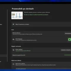 Ustawienia programu PowerToys: moduł Przewodnik po skrótach pozwala na wyświetlanie podpowiedzi ze skrótami klawiszowymi systemu Windows.