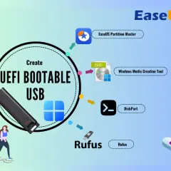 Tworzenie bootowalnego USB z UEFI za pomocą narzędzi takich jak Rufus, DiskPart, Windows Media Creation Tool lub EaseUS Partition Master.
