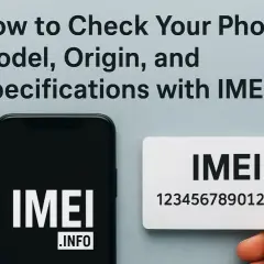 Sprawdź swój numer IMEI, model i pochodzenie telefonu za pomocą IMEI.info. Na ekranie telefonu i karcie widnieje napis IMEI.