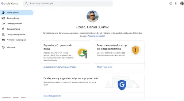 Chcesz wiedzieć, jak usunąć konto Google? Na stronie zarządzania kontem Google znajdziesz opcje dotyczące prywatności i bezpieczeństwa.
