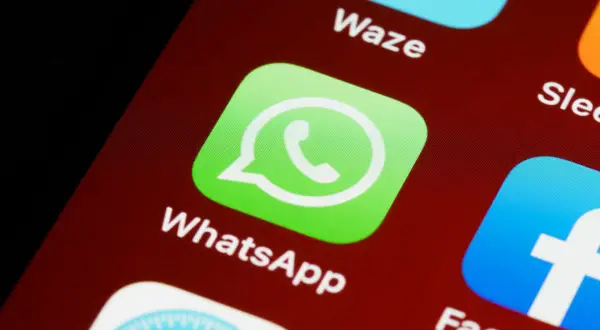 Ikona WhatsApp na ekranie telefonu. Dowiedz się, jak zrobic ankiete na WhatsApp, by zebrać opinie znajomych.