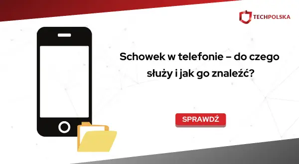 Dowiedz się, gdzie jest schowek w telefonie, do czego służy i jak go znaleźć. Ikona telefonu i folderu.