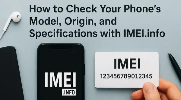 Sprawdź swój numer IMEI, model i pochodzenie telefonu za pomocą IMEI.info. Na ekranie telefonu i karcie widnieje napis IMEI.
