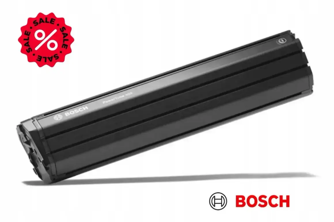 Czarny akumulator Bosch PowerTube 400, idealny do e-bike'ów, teraz w mega promocji! Mah!