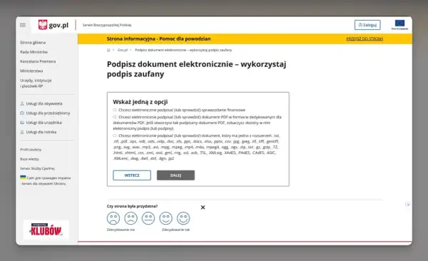 Jak podpisać dokument profilem zaufanym? Strona gov.pl wyjaśnia, jak elektronicznie podpisać dokumenty PDF i inne formaty.